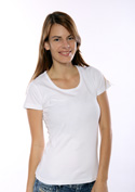 előnézet - Hagyományos szabású női póló fehér