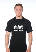 előnézet - Oldies party férfi póló fekete