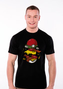 előnézet - Pokémon burger férfi póló fekete