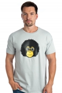 előnézet - Retró majom férfi póló szürke