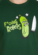 náhled - Fucking Robots férfi póló zöld