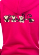 náhled - Majmok női pulóver rózsaszín – hát