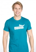 előnézet - Coma férfi póló zöldes-kék