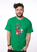 előnézet - Lovag férfi póló zöld
