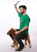 előnézet - Lovag férfi póló zöld