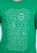előnézet - Matematikus férfi póló zöld