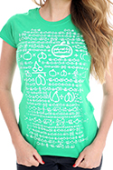előnézet - Matematikus női póló zöld