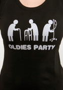 előnézet - Oldies party női póló fekete