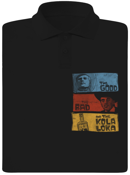 Good, bad and kola loka férfi pólóingek Black