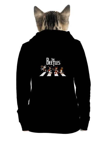 Beatles cipzáras női pulóver Black