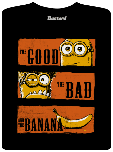 A Jó, a Rossz és a Banán férfi póló Black