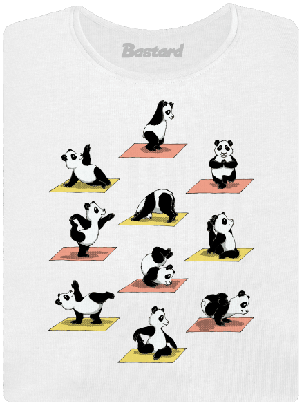 Panda jóga prémium női póló White