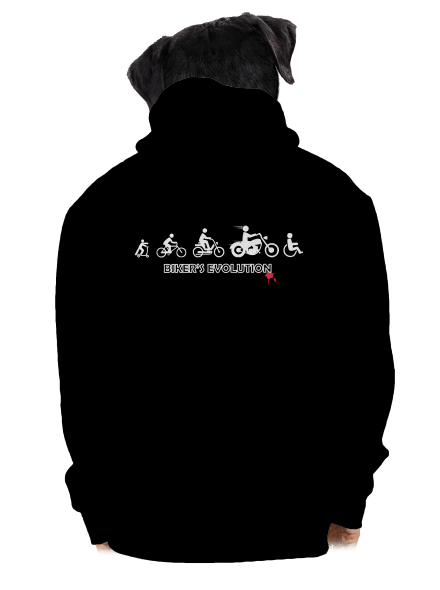 Bikers evolution cipzáras férfi pulóver Black