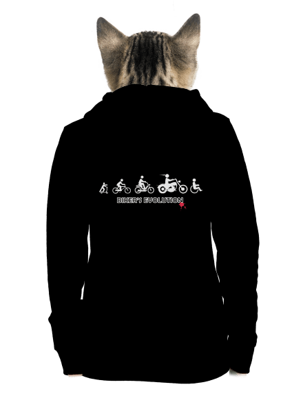 Bikers evolution cipzáras női pulóver Black