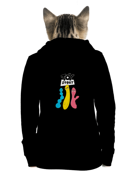 Játékháború cipzáras női pulóver Black