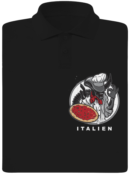 Italien férfi pólóingek Black