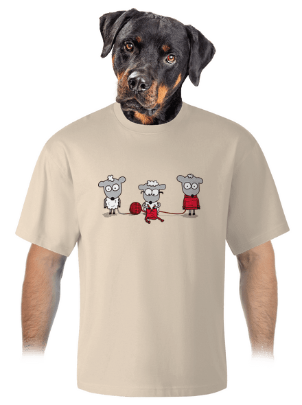 A gyapjú körforgása unisex túlméretezett póló Almond