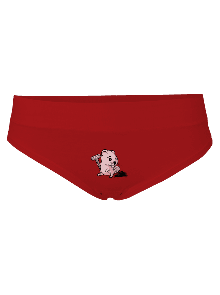 Bátor hód női bugyik Red Mal