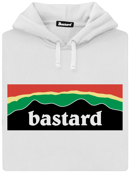 Bastard fashion: Sustainability női kenguruzsebes pulóver  White