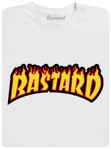 Bastard fashion: Street férfi póló  White