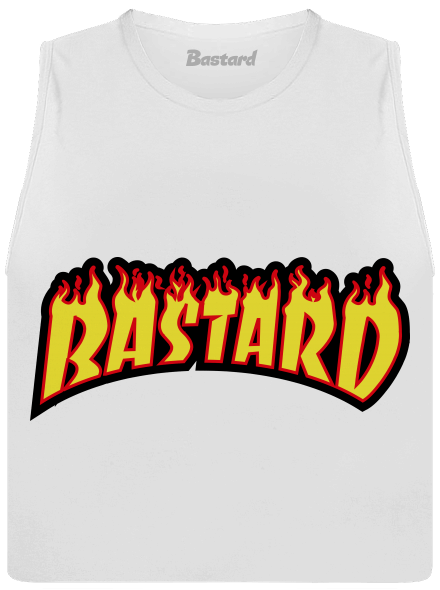 Bastard fashion: Street női bővített trikó  White