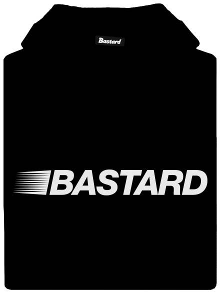 Bastard fashion: Racing női kenguruzsebes pulóver  Black