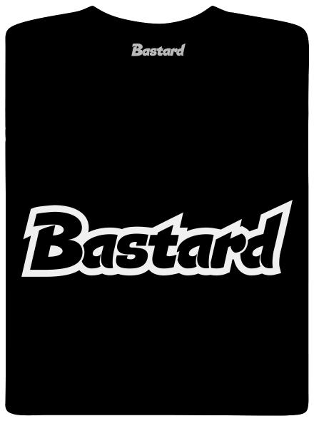 Bastard fashion: Logo férfi póló  Black
