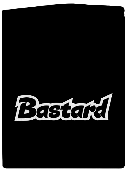 Bastard fashion: Logo cipzáras férfi pulóver  Black