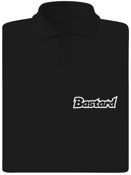 Bastard fashion: Logo férfi pólóingek  Black