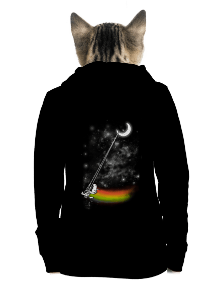 Unicorn universe cipzáras női pulóver Black