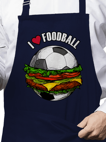 Foodball kötény Navy