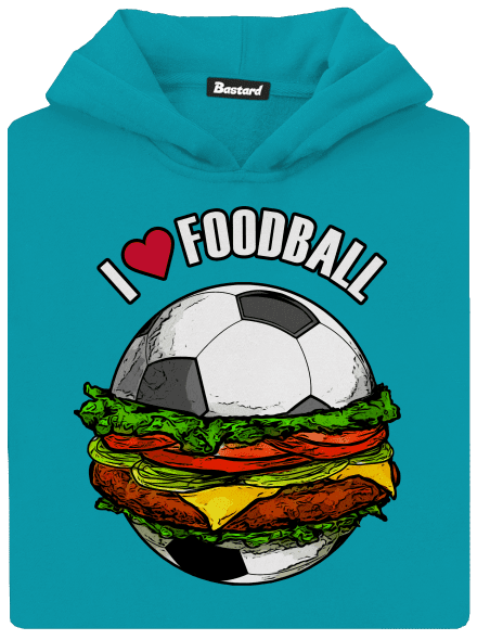 Foodball gyerek kenguruzsebes pulóver Hawaiian Blue