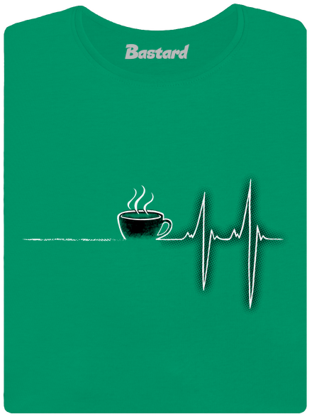 Coffee help női póló Kelly Green Mal