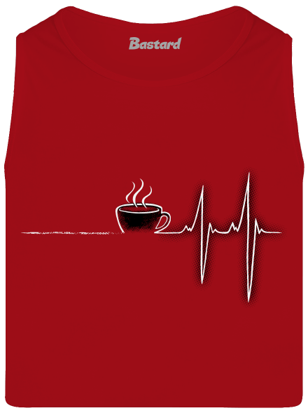 Coffee help férfi trikó Red