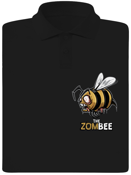 ZomBee - sárga férfi pólóingek Black