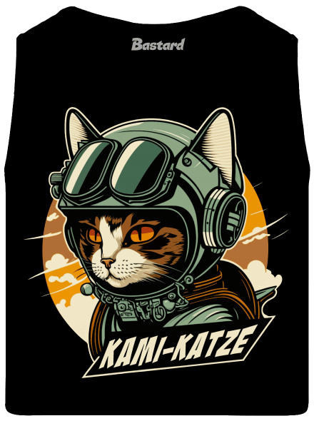 Kami-Katze férfi trikó Black