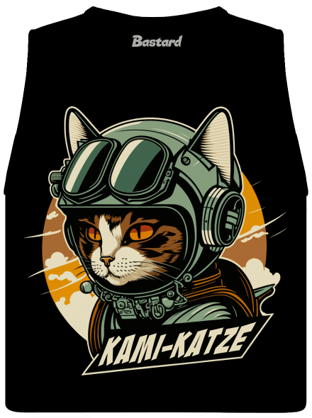 Kami-Katze női bővített trikó Black