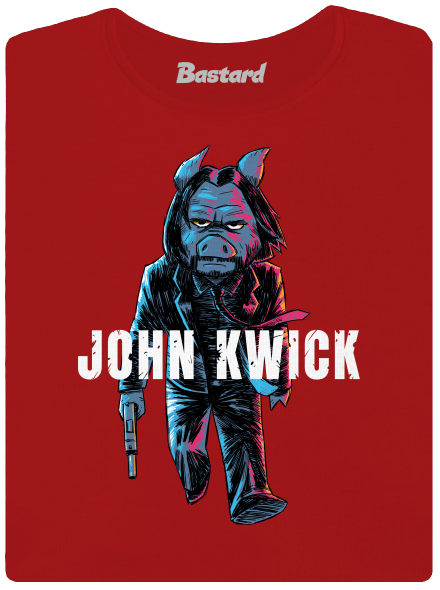 John Kwick női póló Red Mal