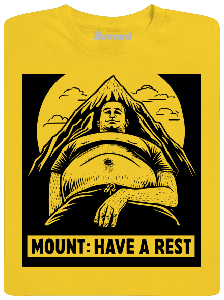 Mount have a rest férfi póló  Gold