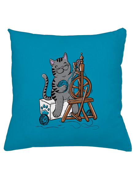 Dorombol a macska párna  Blue Turquoise
