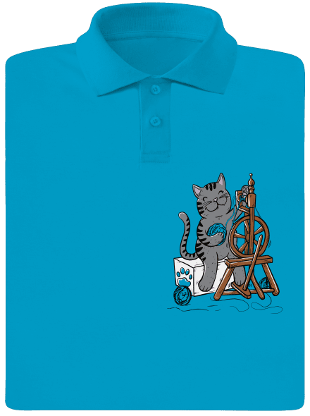 Dorombol a macska férfi pólóingek  Blue Atol
