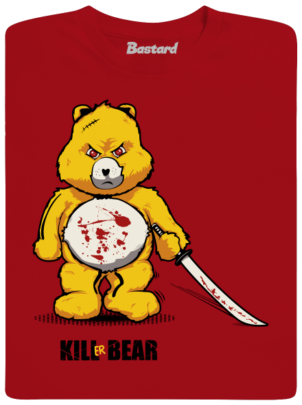 Killer bear férfi hosszú ujjú póló  Red