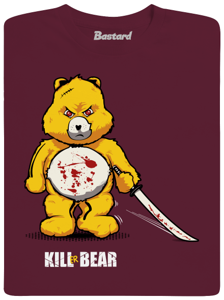 Killer bear gyerek póló  Burgundy