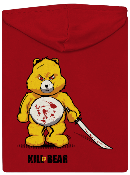 Killer bear cipzáras férfi pulóver  Red