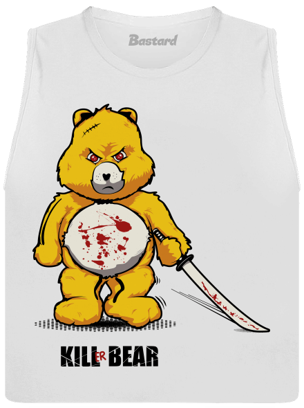 Killer bear női bővített trikó  White