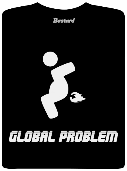 Global problem férfi hosszú ujjú póló  Black