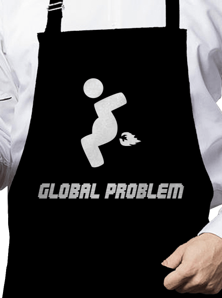 Global problem kötény  Black