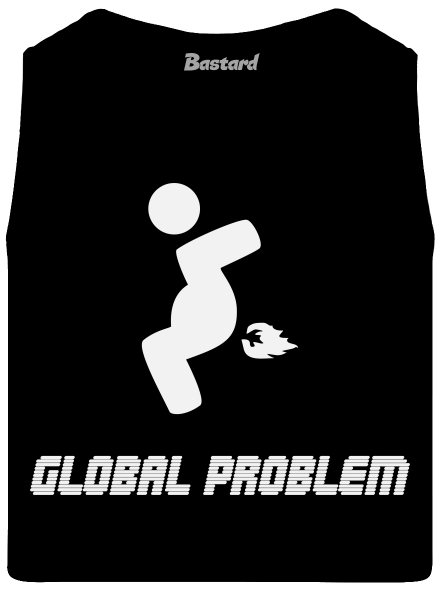 Global problem férfi trikó  Black