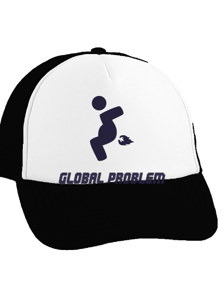 Global problem sültös sapka  Black cap