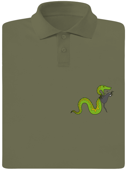 A kígyó és az egér férfi pólóingek  Khaki